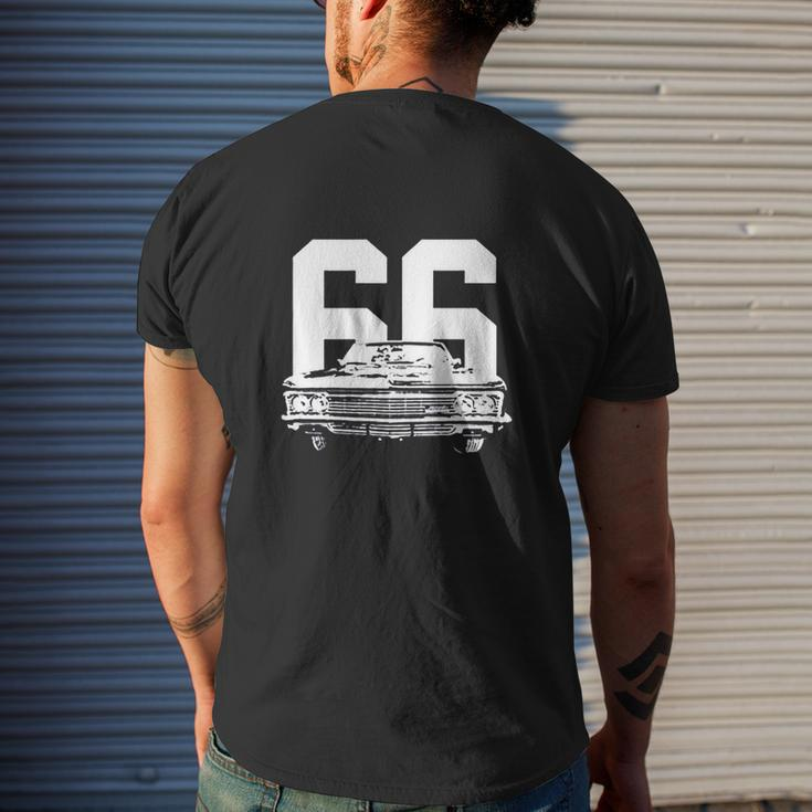 1966 Impala Grill View With Year V2 Mens Back Print T-shirt Gifts for Him