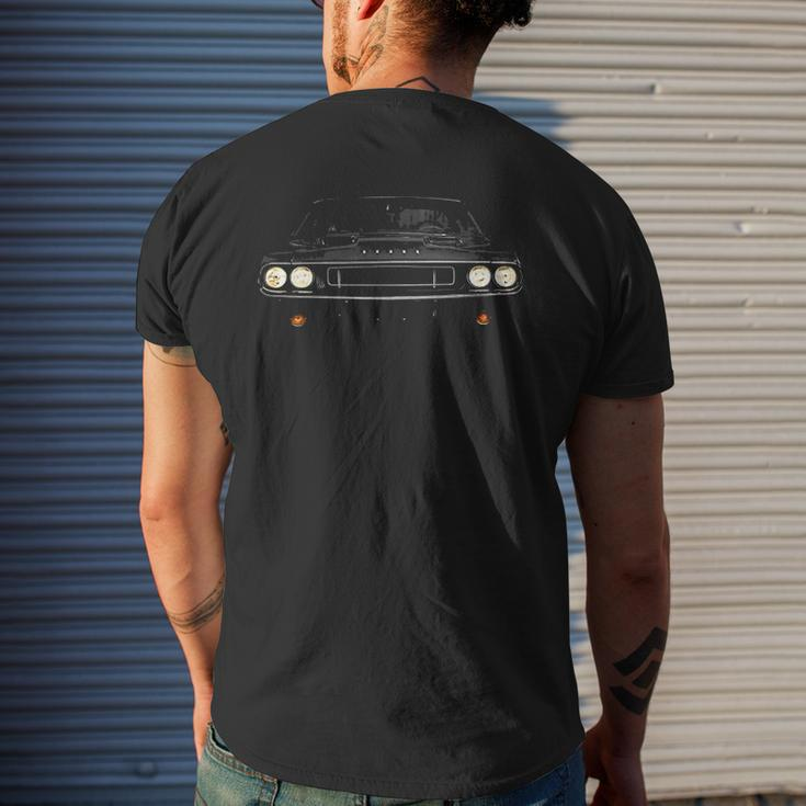 1970 Challenger Vanishing Point Musclecar Mens Back Print T-shirt Gifts for Him
