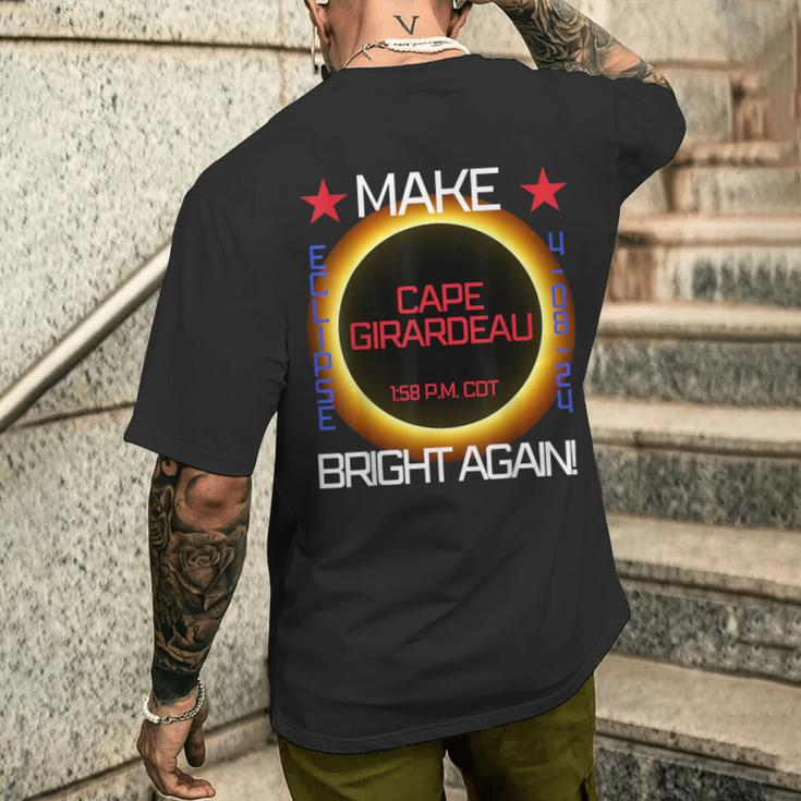 2024 April 8Th Solar Eclipse In Cape Girardeau Missouri Men's T-shirt Back Print Gifts for Him