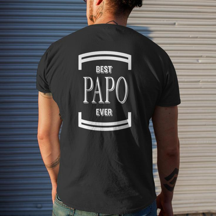 Graphic 365 Best Papo Ever Fathers Day Men Mens Back Print T-shirt Gifts for Him