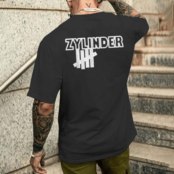 5 Cylinder Car Five-Cylinder Tuner T-Shirt mit Rückendruck Geschenke für Ihn