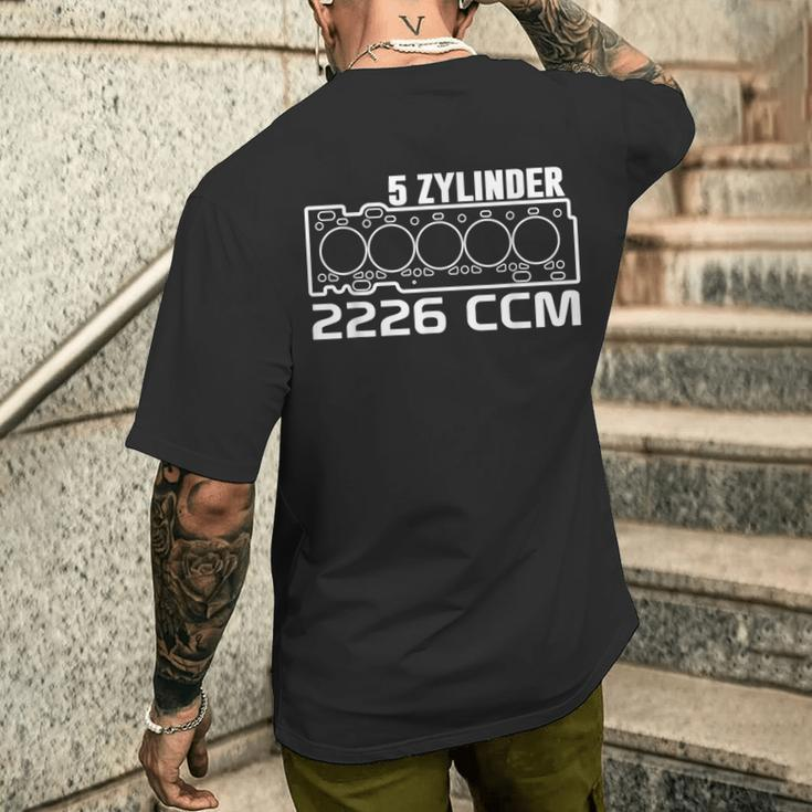5 Cylinder Engine 2226 Cc Car Screwdriver Tuning T-Shirt mit Rückendruck Geschenke für Ihn