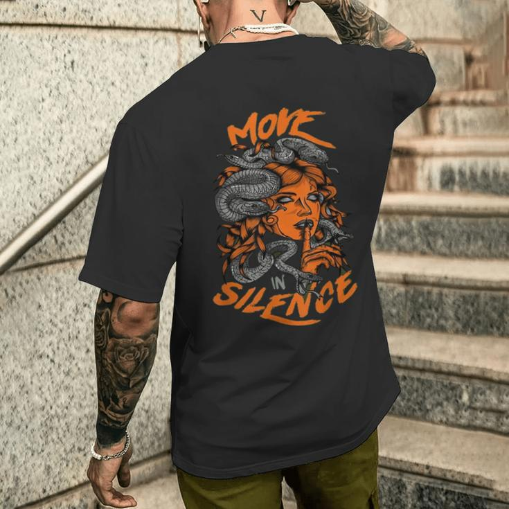 5 Olive Army Solar Orange Black RetroMatch Mis Men's T-shirt Back Print Gifts for Him