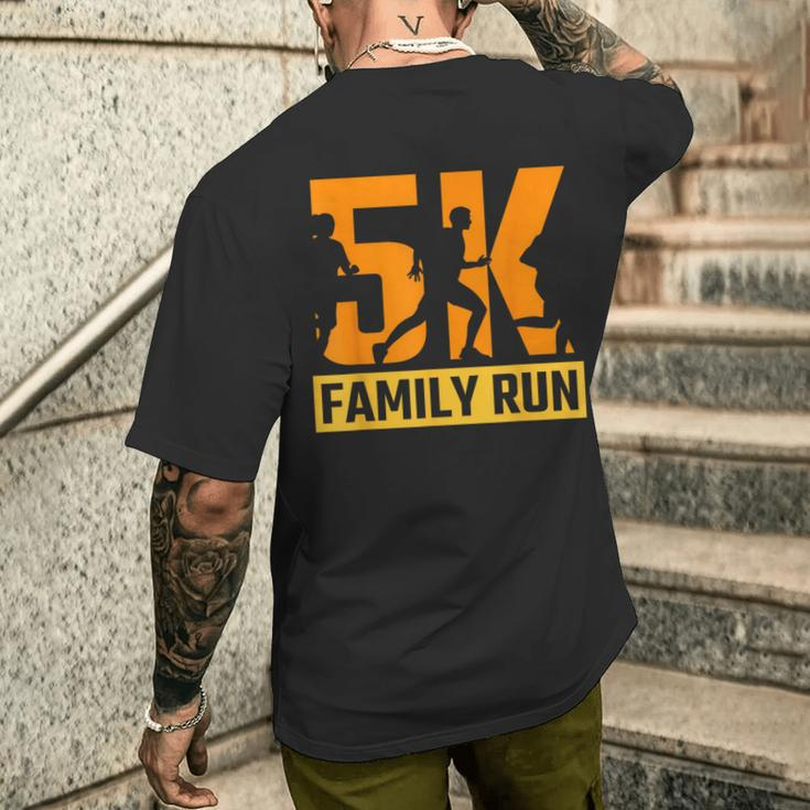 5K Family Run Race Runner Running 5K Men's T-shirt Back Print Funny Gifts