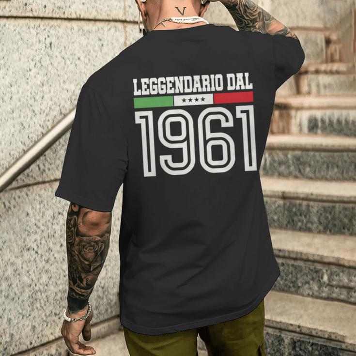 60 Anni Compleanno Nonno Papà Nato1961 Regalo Italiener T-Shirt mit Rückendruck Geschenke für Ihn