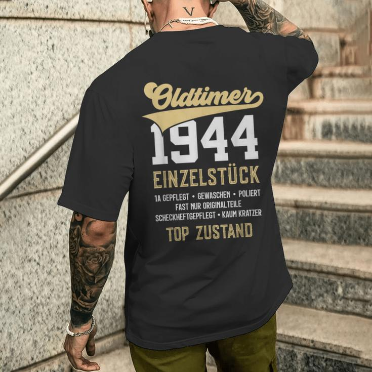 78 Jahre Oldtimer 1944 Vintage 78Th Birthday T-Shirt mit Rückendruck Geschenke für Ihn