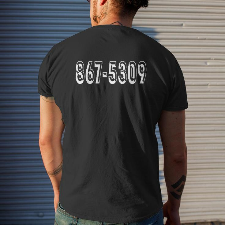 867 5309 Numbers Mens Back Print T-shirt Gifts for Him
