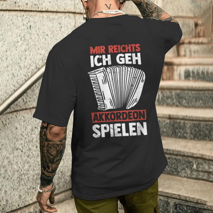 Accordion Play Accordion Player Concertina Music T-Shirt mit Rückendruck Geschenke für Ihn