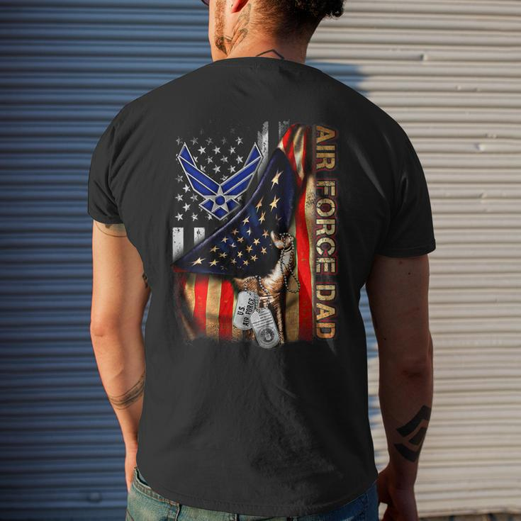 Air Force Dad Air Force Graduation Military Dad Mens Back Print T-shirt Gifts for Him