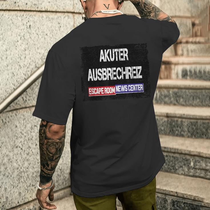 Akuter Ausbrechreiz Ernc Gray T-Shirt mit Rückendruck Geschenke für Ihn