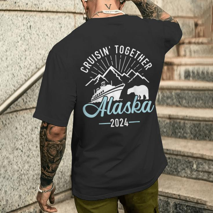 Alaska Cruise 2024 Matching Family And Friends Group Men's T-shirt Back Print Gifts for Him