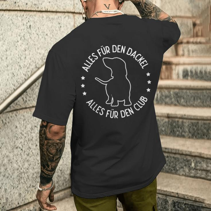 Alles Für Den Dachshund Alles Für Den Club Dachshund Club Owner T-Shirt mit Rückendruck Geschenke für Ihn