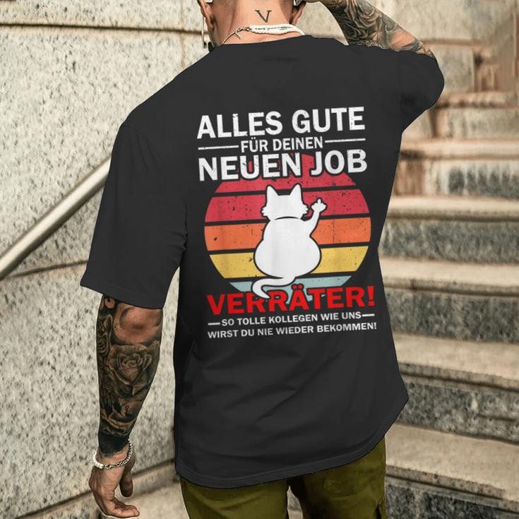 Alles Gute Für Dein Neue Job Zum Job Farewell S T-Shirt mit Rückendruck Geschenke für Ihn