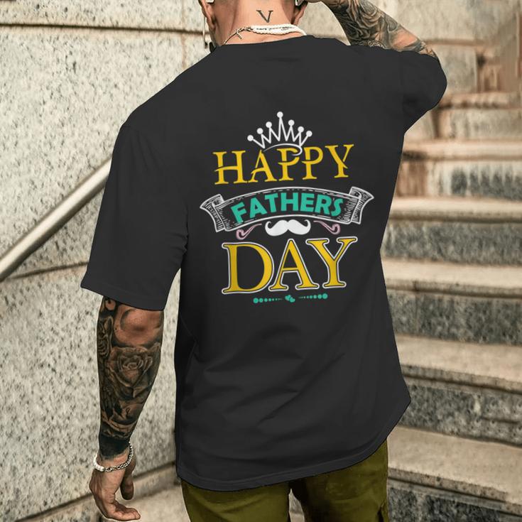 Alles Gute Zumatertag Papa Sohn Tochter Kleinkind Kinder T-Shirt mit Rückendruck Geschenke für Ihn