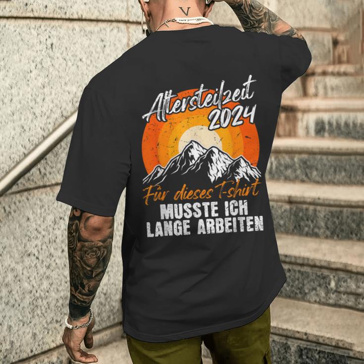 Altersteilzeit 2024 Pension Retirement T-Shirt mit Rückendruck Geschenke für Ihn