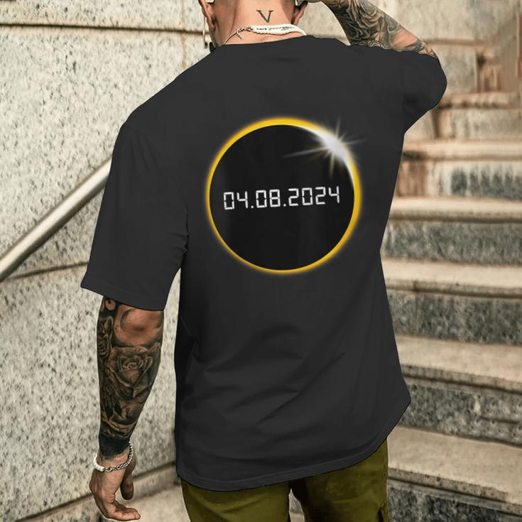 America Totality Spring April 8 24 Total Solar Eclipse 2024 Men's T-shirt Back Print Gifts for Him