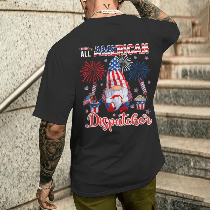 All American Costume Dispatcher 4Th Of July Job Team Men's T-shirt Back Print Gifts for Him