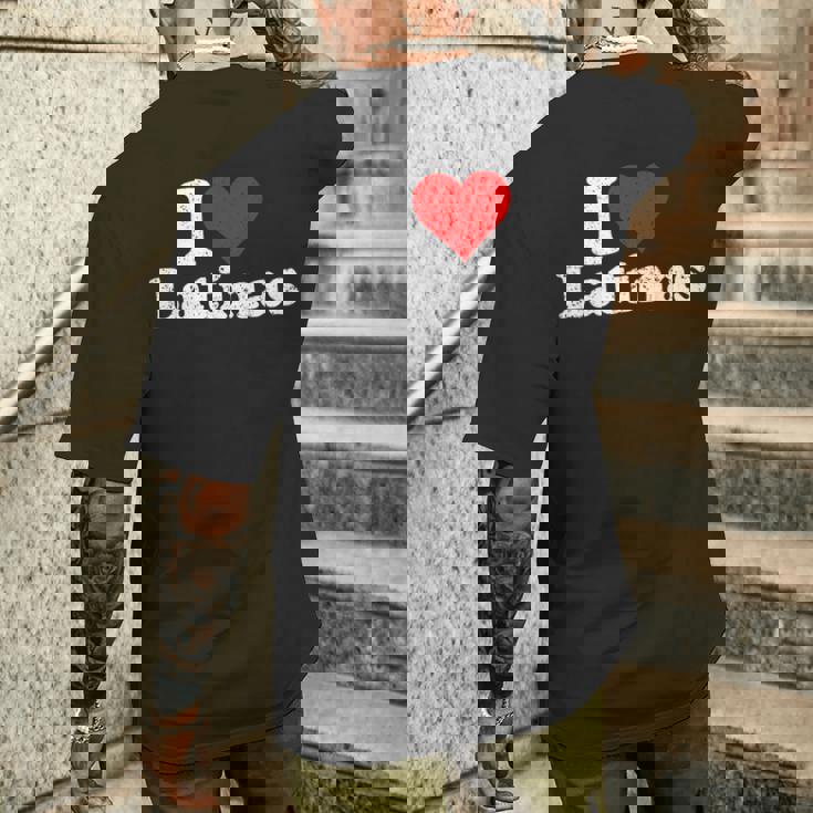 Amo Esposa Novia Latinas Corazón Camiseta Hombre Estampado Espalda Regalos para él