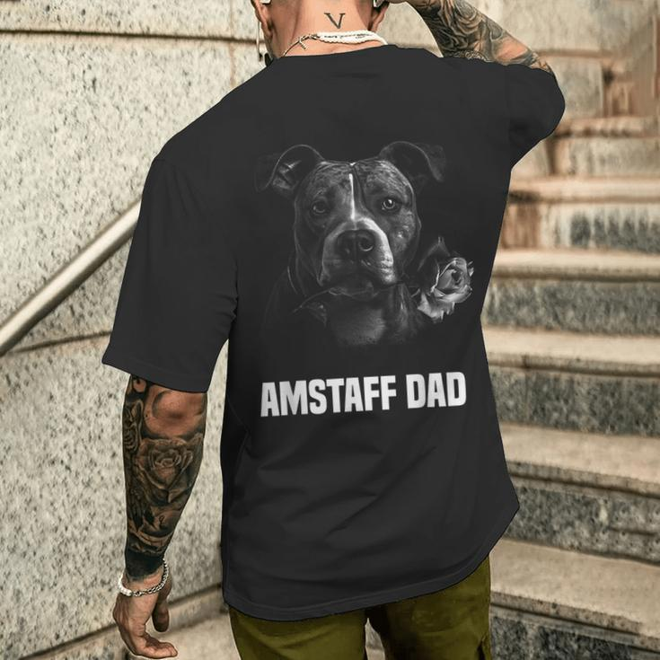Amstaff Dad T-Shirt mit Rückendruck Geschenke für Ihn