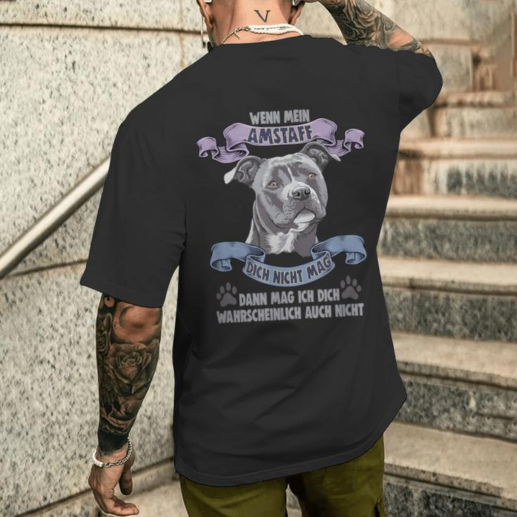 Amstaff For Dog Lovers T-Shirt mit Rückendruck Geschenke für Ihn