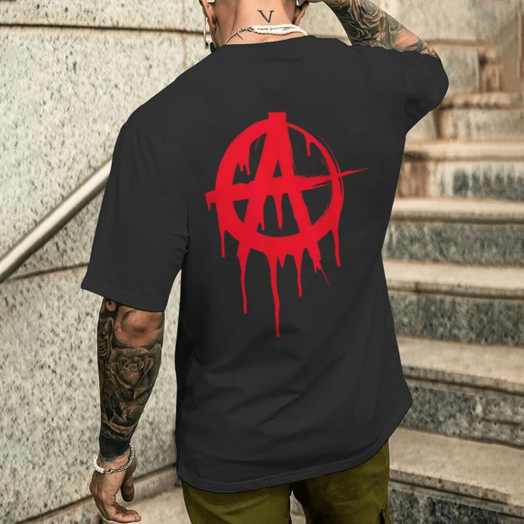 Anarchy Anarchy Symbol Sign Punk Rock T-Shirt mit Rückendruck Geschenke für Ihn