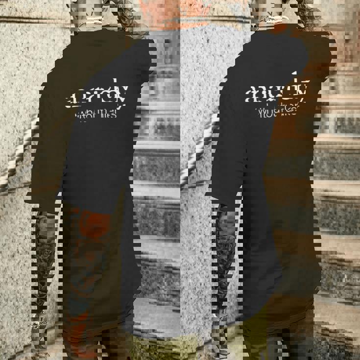 La Anarquía Camiseta 100% Algodón Punk Rock T Camisa UNISEX Mal