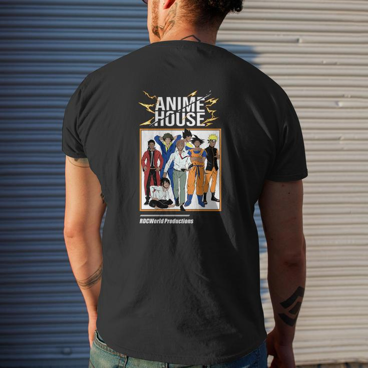 Anime House Mens Back Print T-shirt Gifts for Him