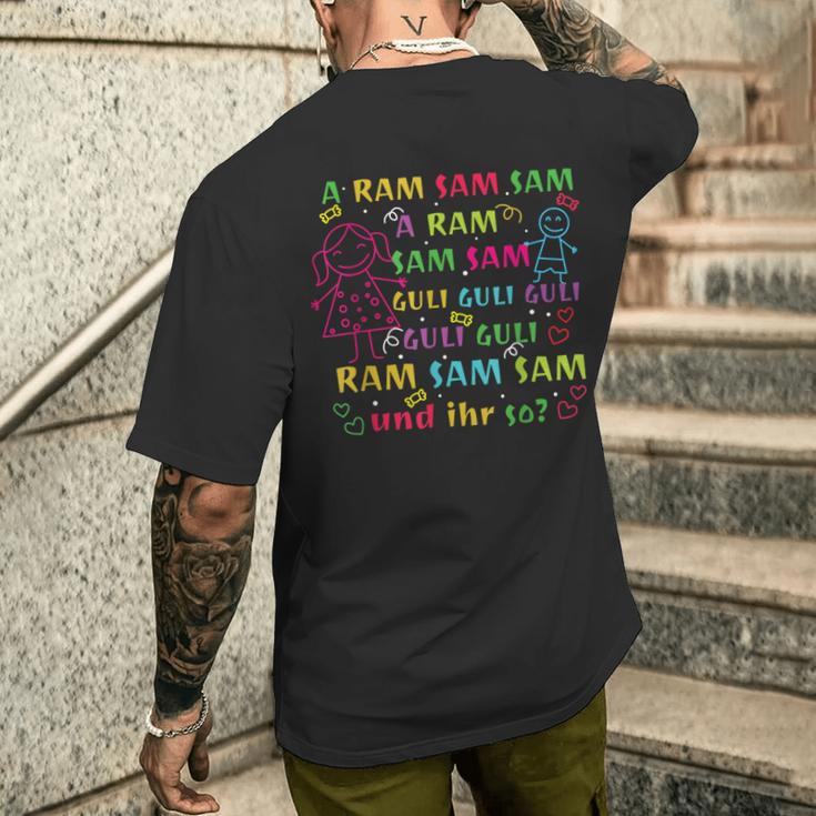 Aramsamsam Kita Kindergarten Educator A Ram Sam T-Shirt mit Rückendruck Geschenke für Ihn