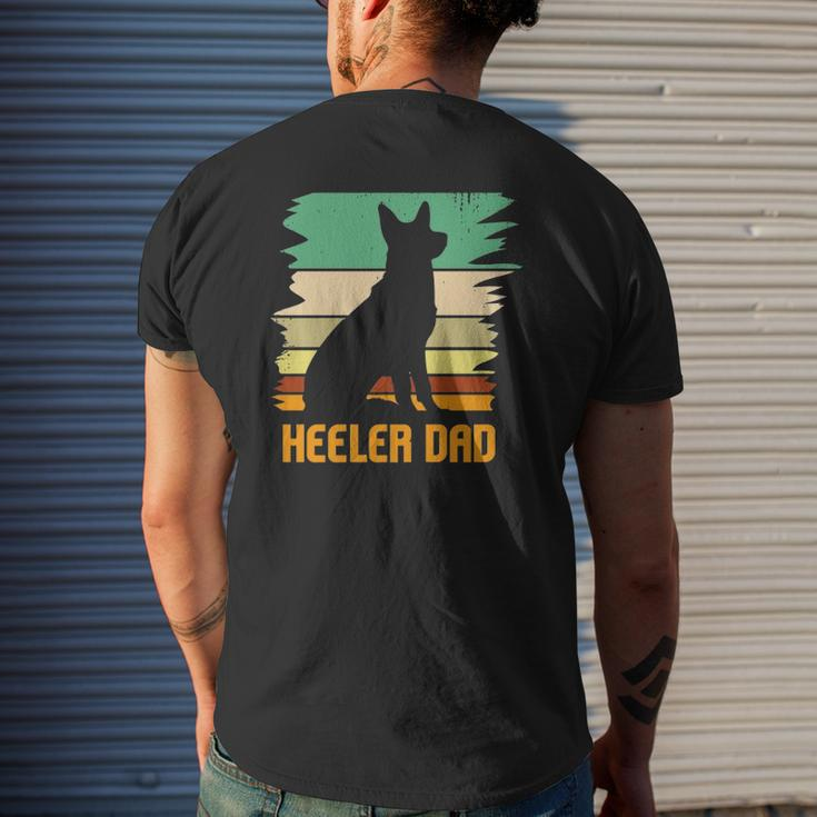 Australian Cattle Dog Heeler Dad Mens Back Print T-shirt Gifts for Him
