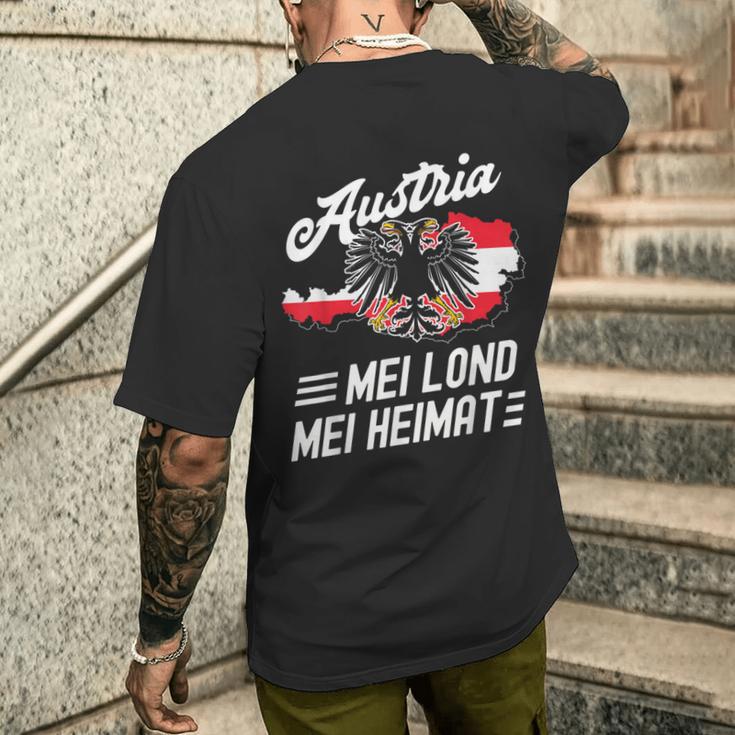 Austria ienna Flag Costume T-Shirt mit Rückendruck Geschenke für Ihn