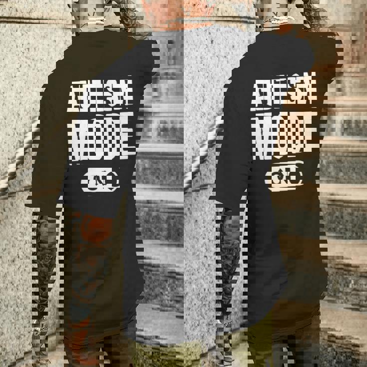 Autism Mode On Camiseta Hombre Estampado Espalda Regalos para él
