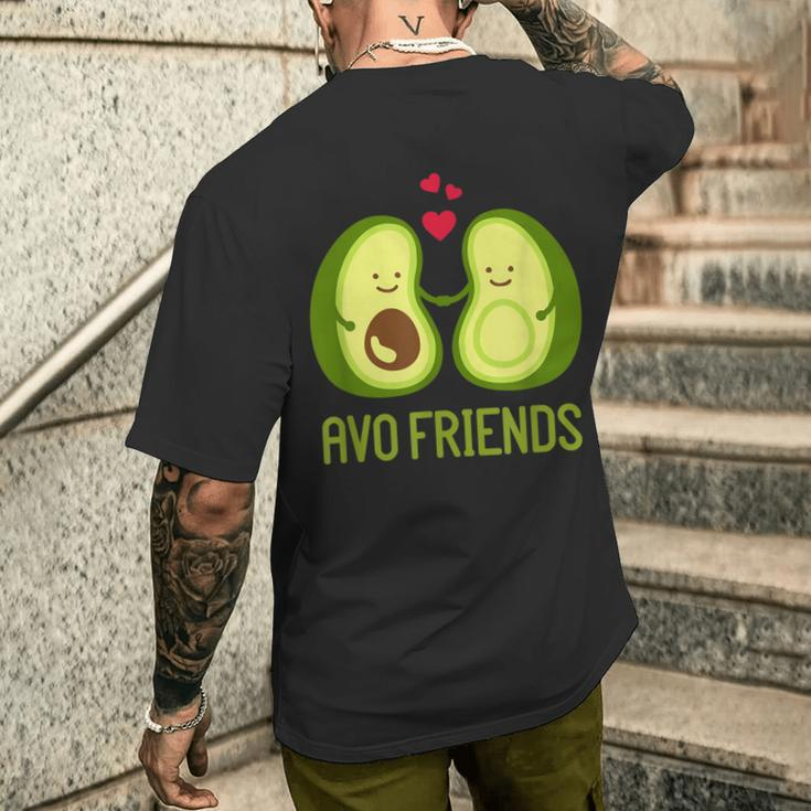Avocado Friends T-Shirt mit Rückendruck Geschenke für Ihn
