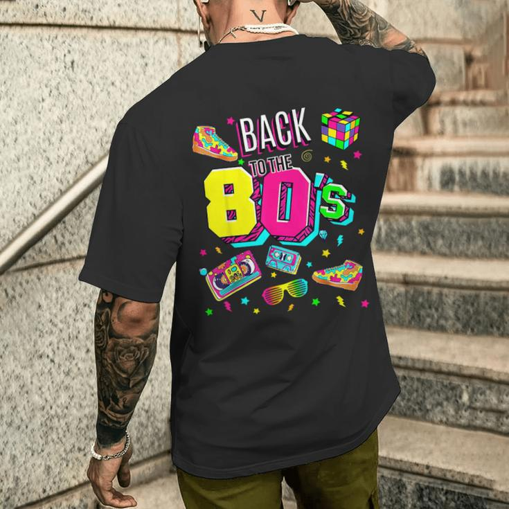 Back To 80'S 1980S Vintage Retro Eighties Costume Party Men's T-shirt Back Print Gifts for Him