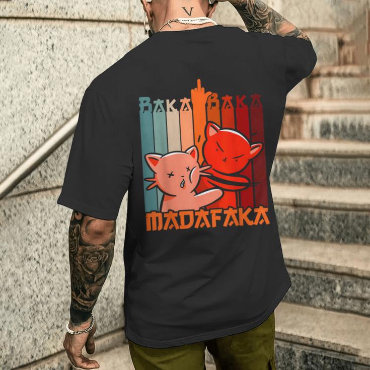 Baka Baka Madafaka Kawaii Manga & Anime Merch T-Shirt mit Rückendruck Geschenke für Ihn