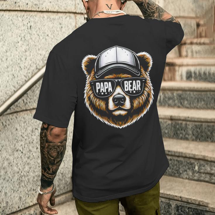 Bäratertags Für Papa Bear Spruch Lustig T-Shirt mit Rückendruck Geschenke für Ihn