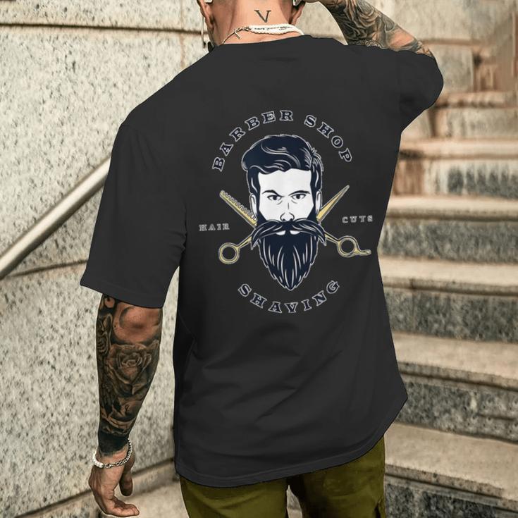 Barber Shop Hairdresser Idea T-Shirt mit Rückendruck Geschenke für Ihn