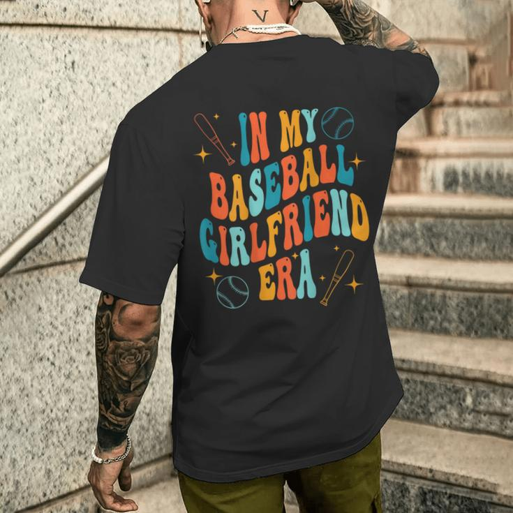 In My Baseball Girlfriend Era Baseball Girlfriend On Back Men's T-shirt Back Print Gifts for Him