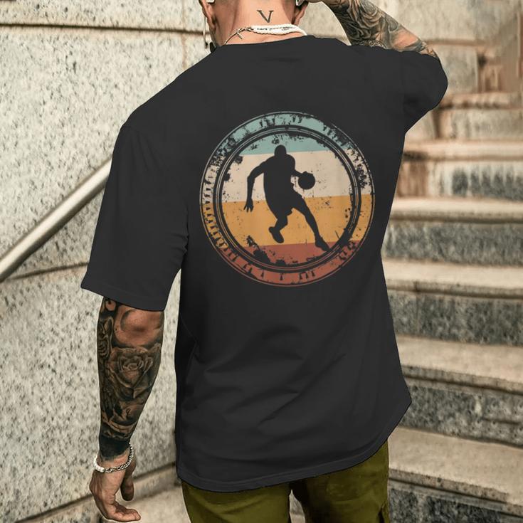 Basketball Player Vintage T-Shirt mit Rückendruck Geschenke für Ihn