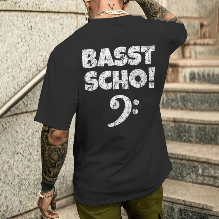 Bass Scho Vintage Bassist S T-Shirt mit Rückendruck Geschenke für Ihn