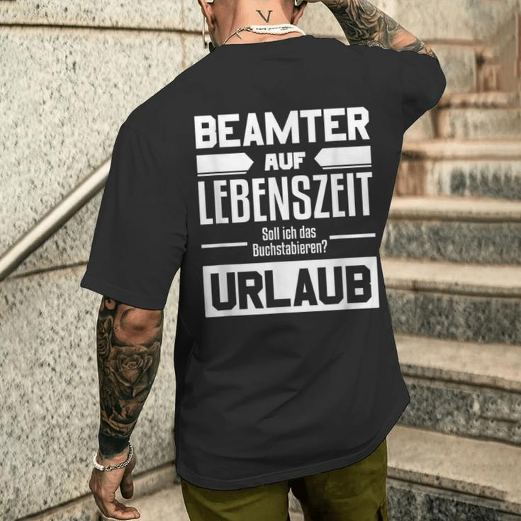 Beamter Auf Lebenszeit Beamter Auf Lebenszeit German Language T-Shirt mit Rückendruck Geschenke für Ihn