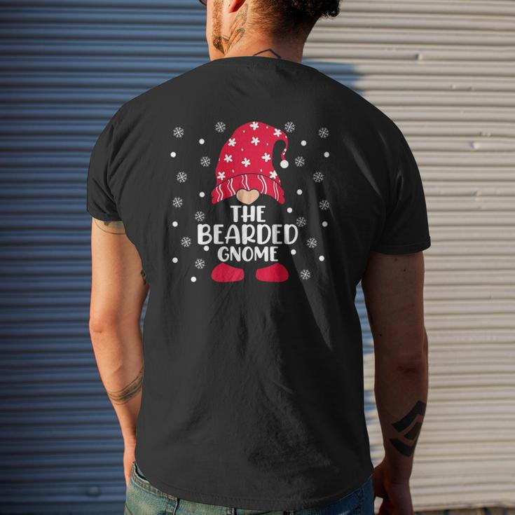 The Bearded Gnome Matching Family Christmas Pajamas Costume Mens Back Print T-shirt Gifts for Him