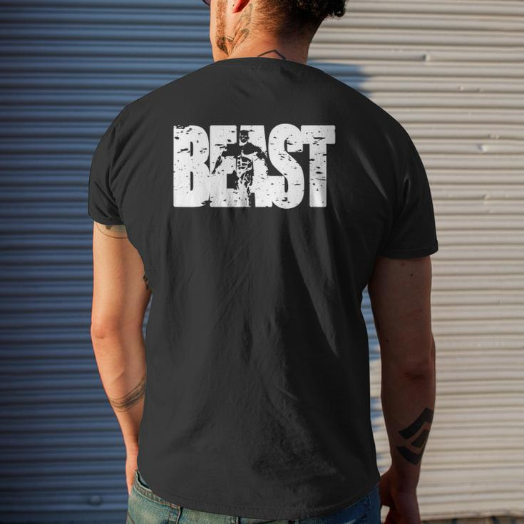 BeastWorkout Clothes Gym Fitness Mens Back Print T-shirt Gifts for Him