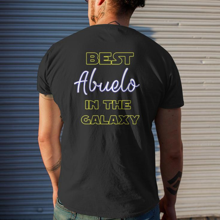 Best Abuelo In The Galaxy Spanish Grandfather Latino Grandpa Mens Back Print T-shirt Gifts for Him