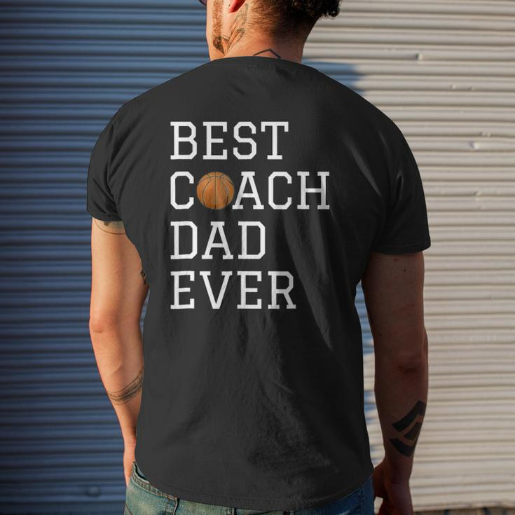 Best Basketball Coach Dad Ever Coaching Mens Back Print T-shirt Gifts for Him