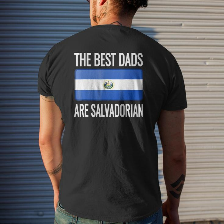The Best Dads Are Salvadorian- El Salvador Flag Mens Back Print T-shirt Gifts for Him