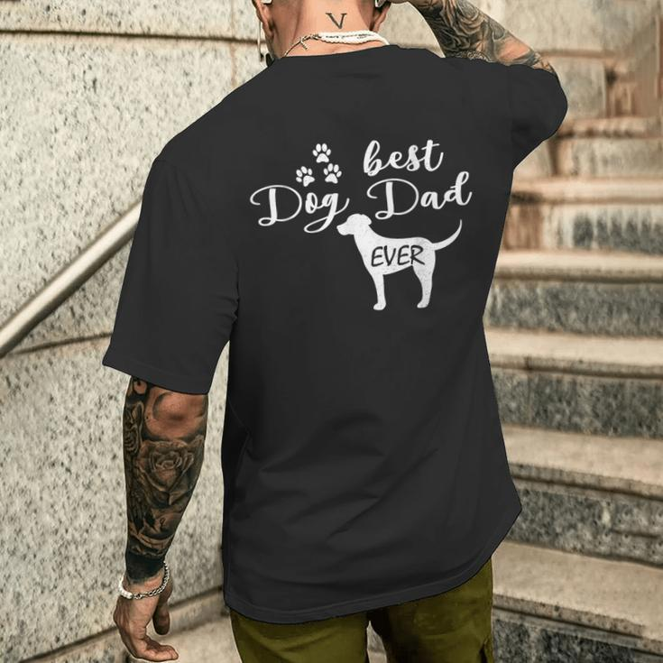 Best Dogs Dad Dog Owner Dog T-Shirt mit Rückendruck Geschenke für Ihn