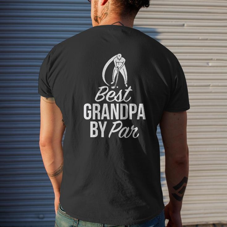 Best Grandpa By Par Golf Grandpa Mens Back Print T-shirt Gifts for Him
