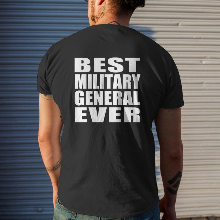 Best Military General Ever Mens Back Print T-shirt Gifts for Him