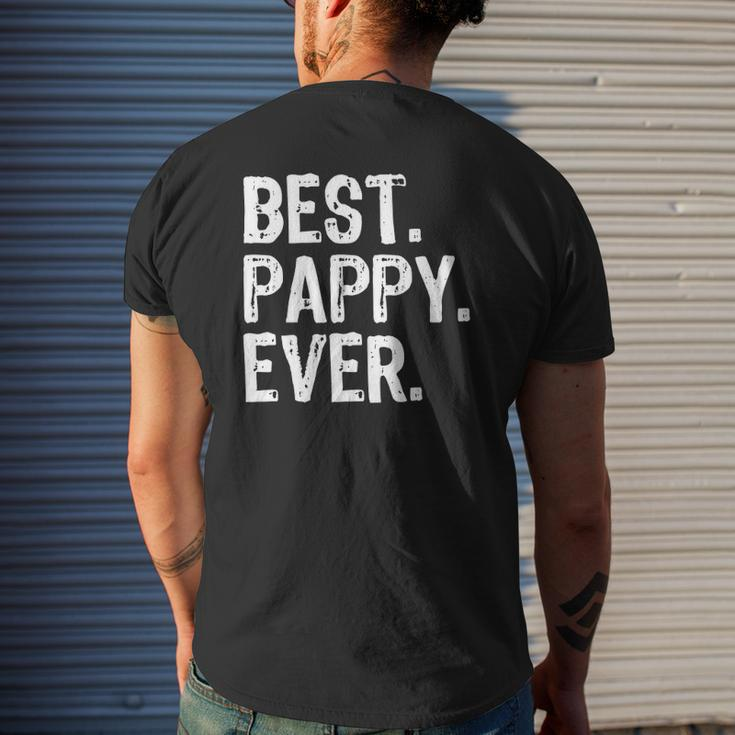 Best Pappy Ever Grandpa Cool Father's Day Mens Back Print T-shirt Gifts for Him