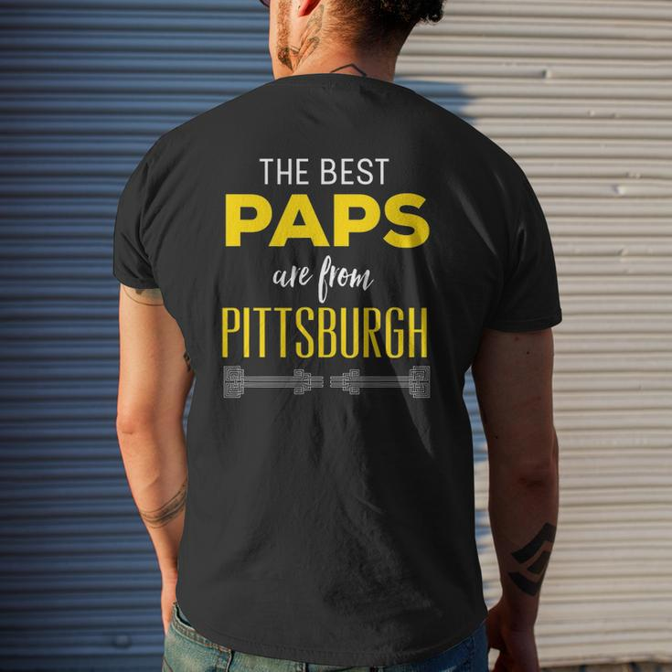 The Best Paps Are From Pittsburgh Grandfather Mens Back Print T-shirt Gifts for Him